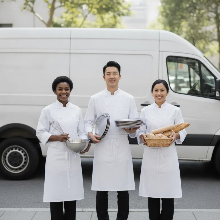 Catering team in Brussels